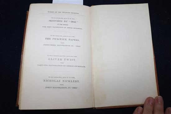 Dickens, Charles - A Christmas Carol, 1st edition, 8vo, Stave 1 on first page of text, frontispiece,